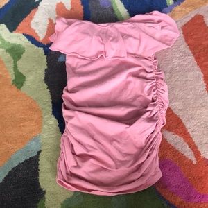 Victoria’s Secret Pink Ruched Strapless Dress
